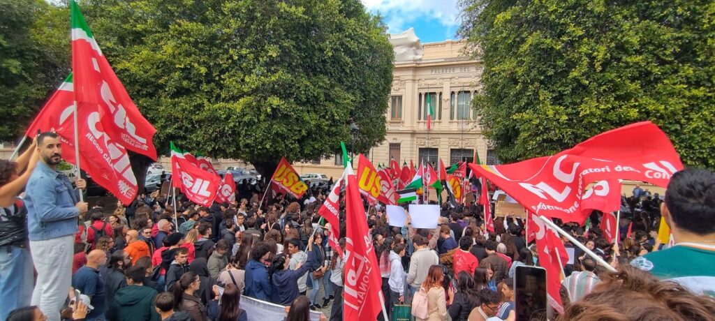 Sciopero generale Manifestazione ProPal Reggio Calabria
