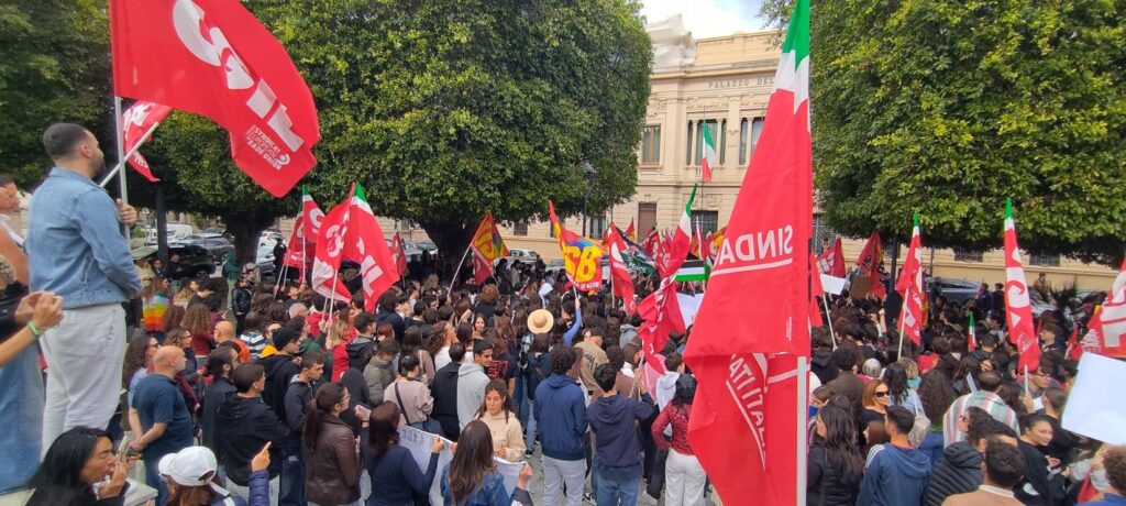 Sciopero generale Manifestazione ProPal Reggio Calabria