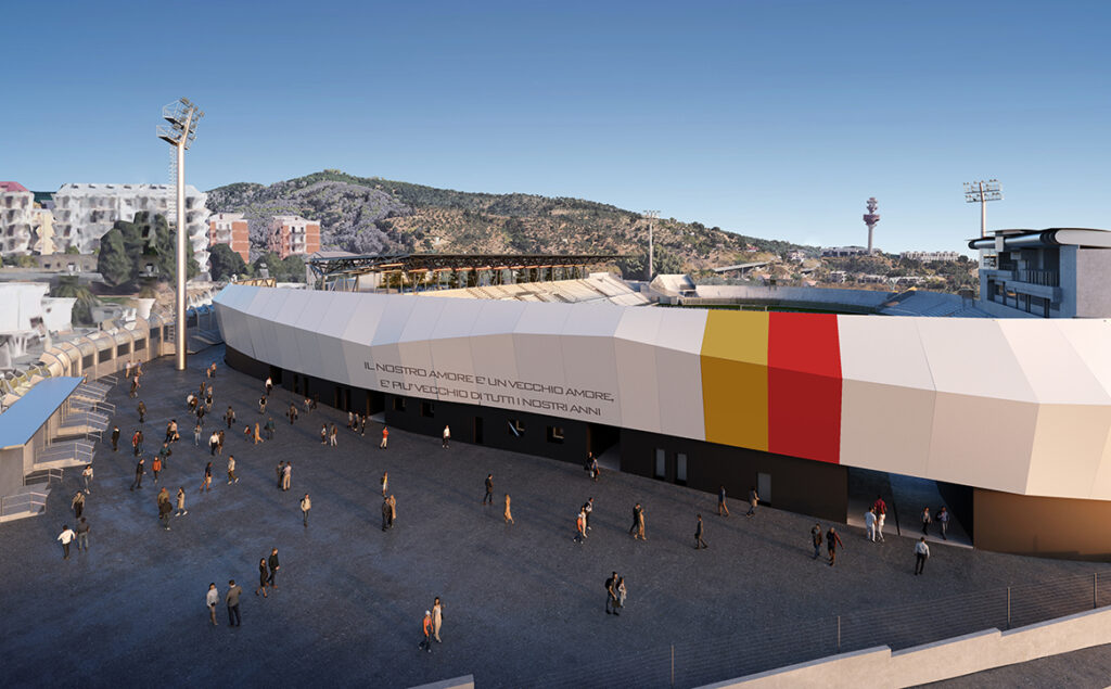 progetto nuovo stadio ceravolo di catanzaro