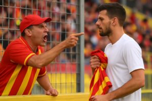 Tifoso Catanzaro aggredisce calciatore