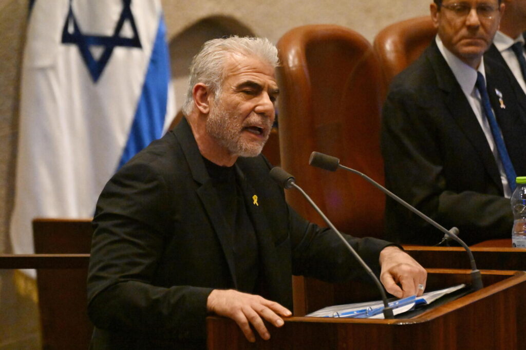 Yair Lapid leader opposizione Israele