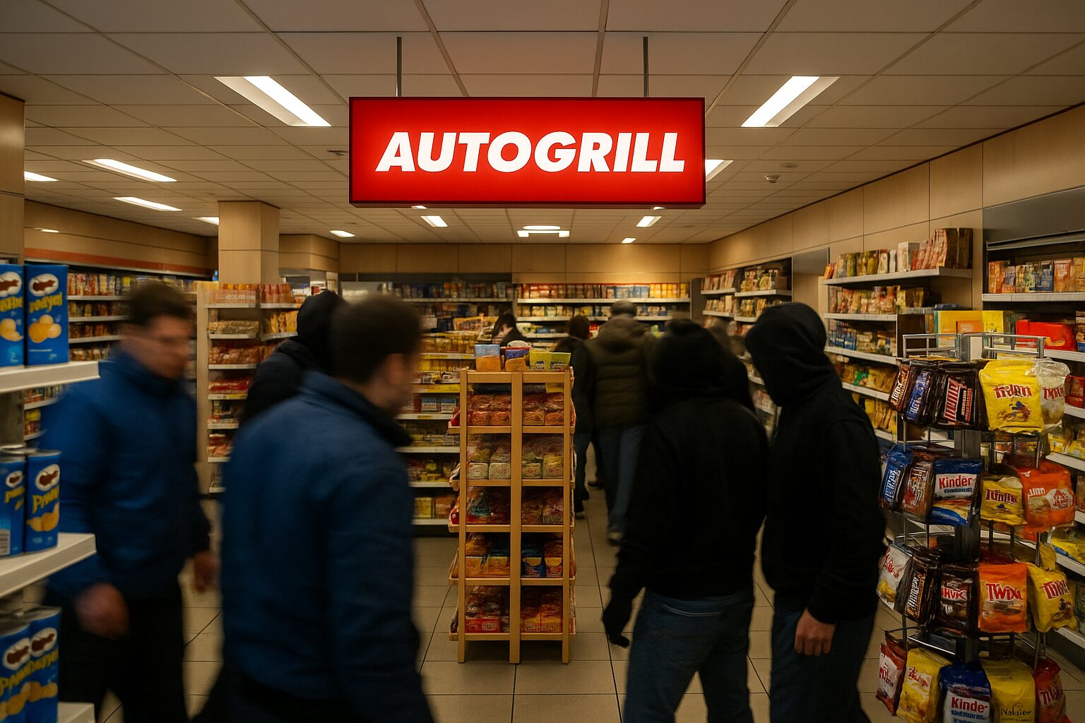 assalto autogrill