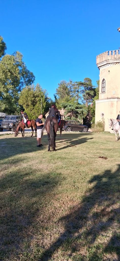 caccia alla volpe a cavallo
