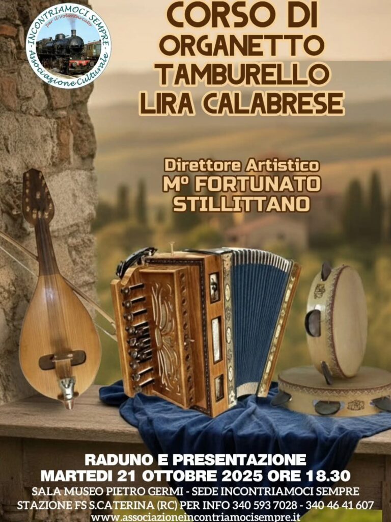 corso organetto tamburello lira