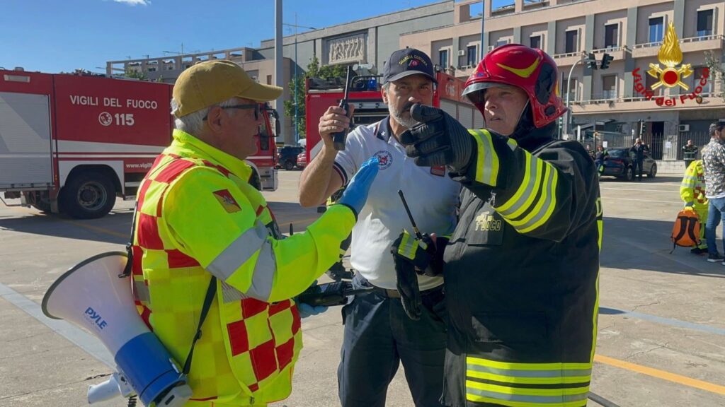 esercitazione terremoto vigili del fuoco