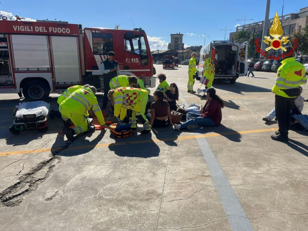 esercitazione terremoto vigili del fuoco