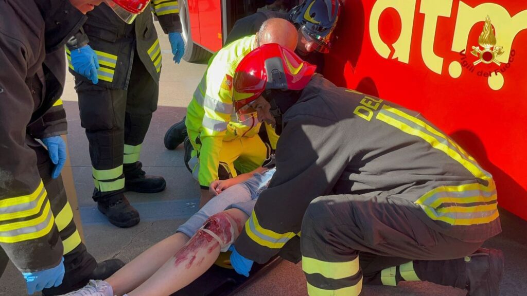 esercitazione terremoto vigili del fuoco