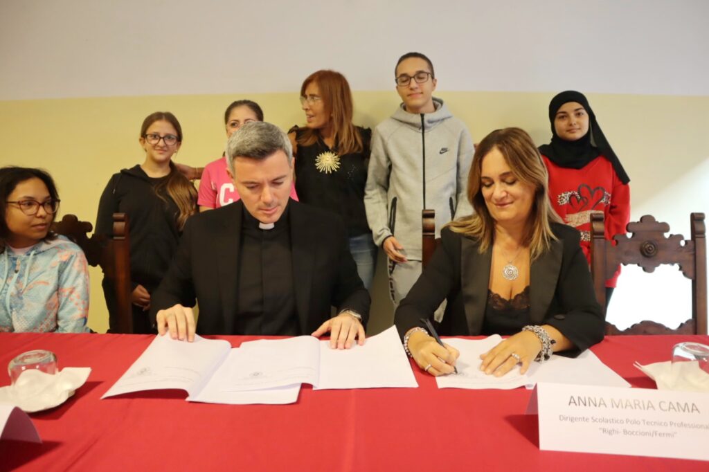 firma convenzione righi boccioni fermi e seminario per gestione del verde