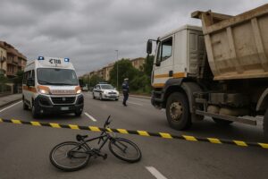 incidente bici camion