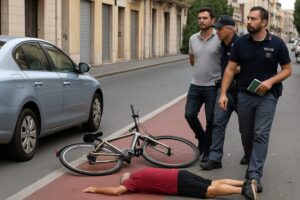 incidente pista ciclabile