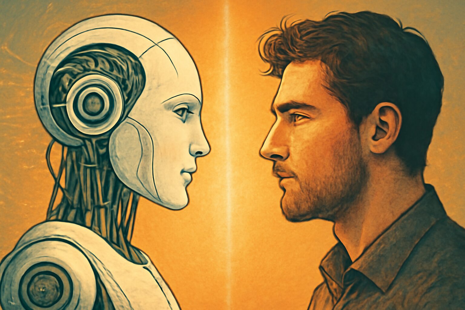 intelligenza artificiale e uomo
