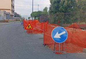 lavori strada a pellaro