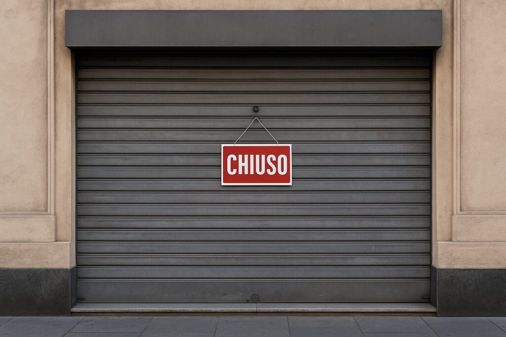 negozio chiuso