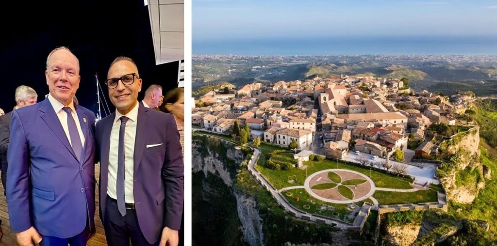 principe di monaco, rudi lizzi e gerace dall'alto