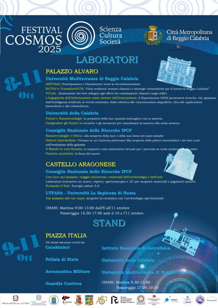 programma laboratori cosmos 2025