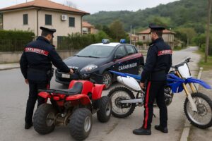 controlli carabinieri quad e moto da cross