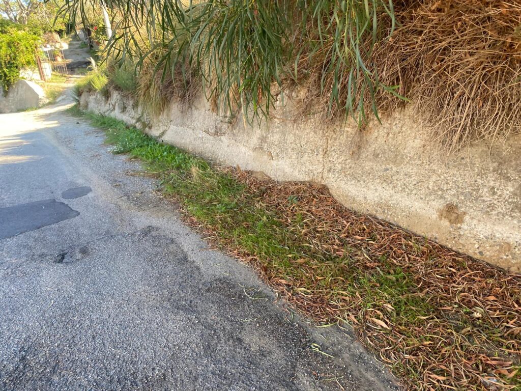 strada dissestata a gallina
