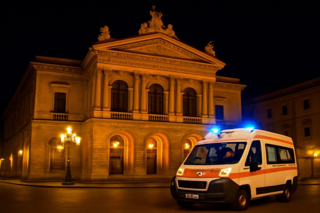 teatro notte ambulanza