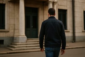uomo si costituisce