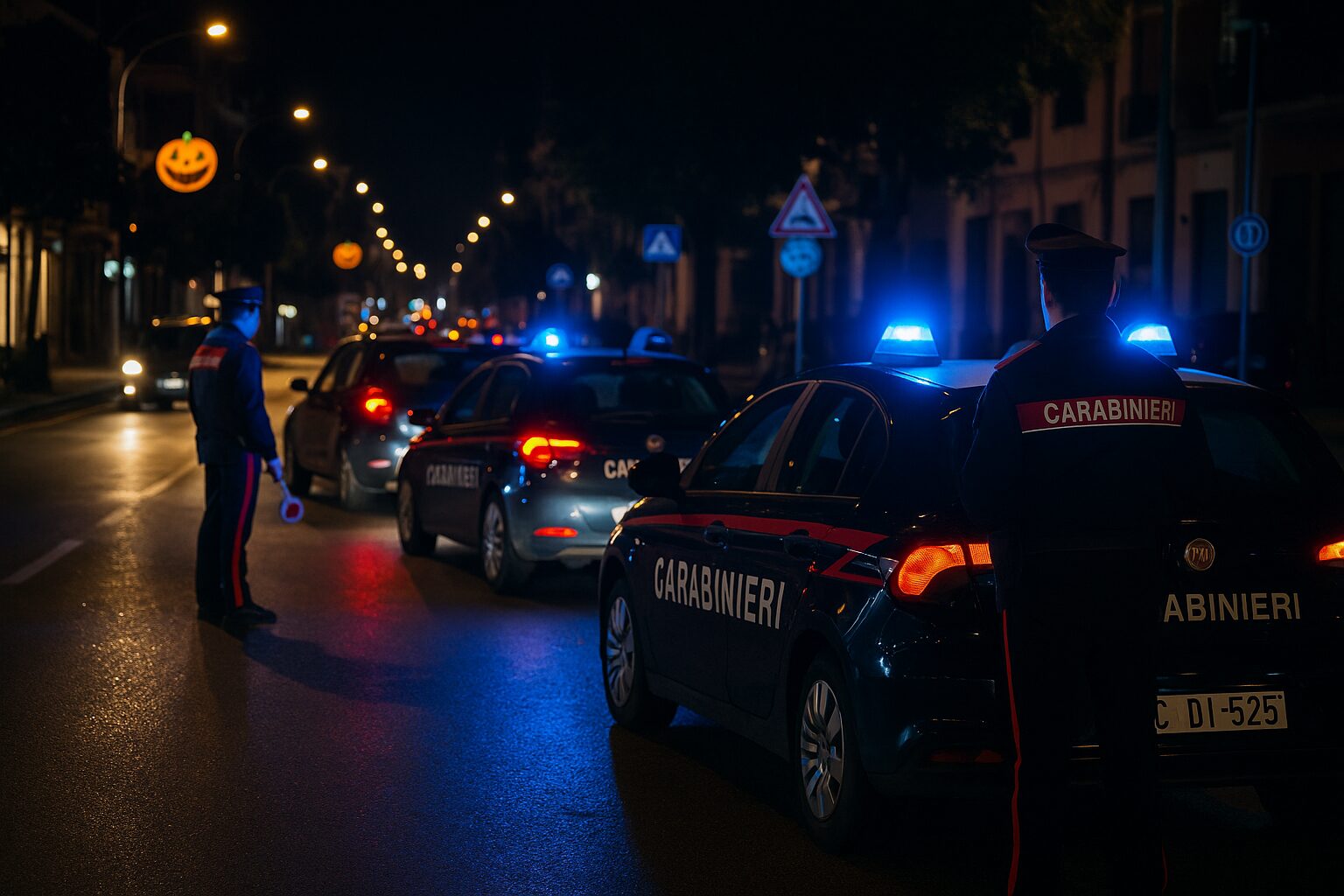 Controlli carabinieri halloween