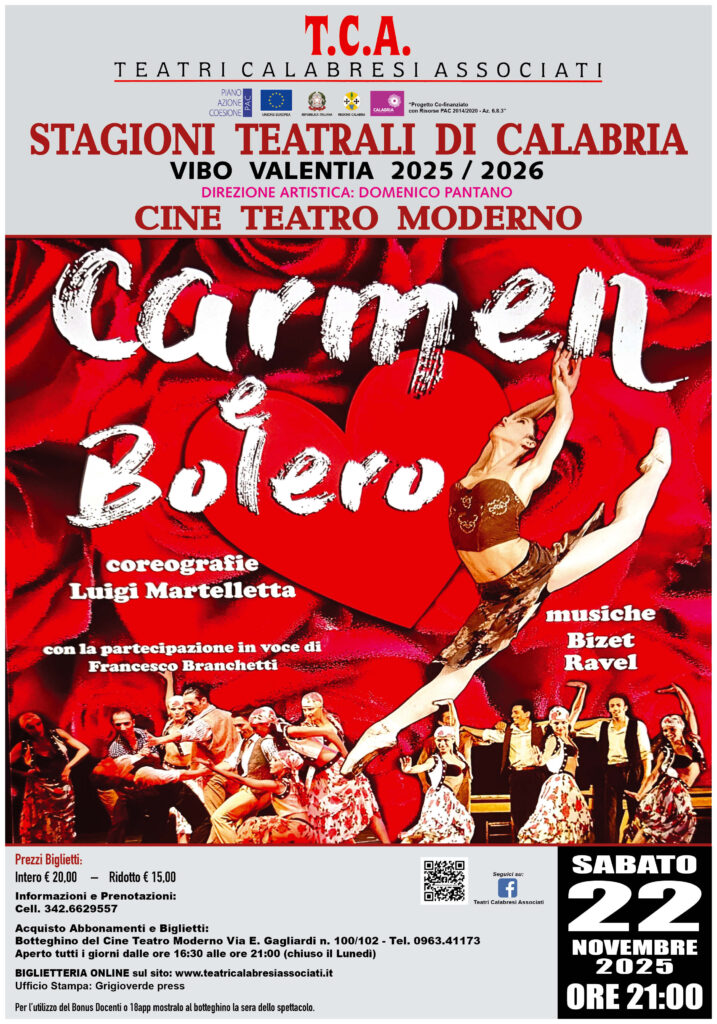 Carmen e Bolero Vibo Valentia - Locandina