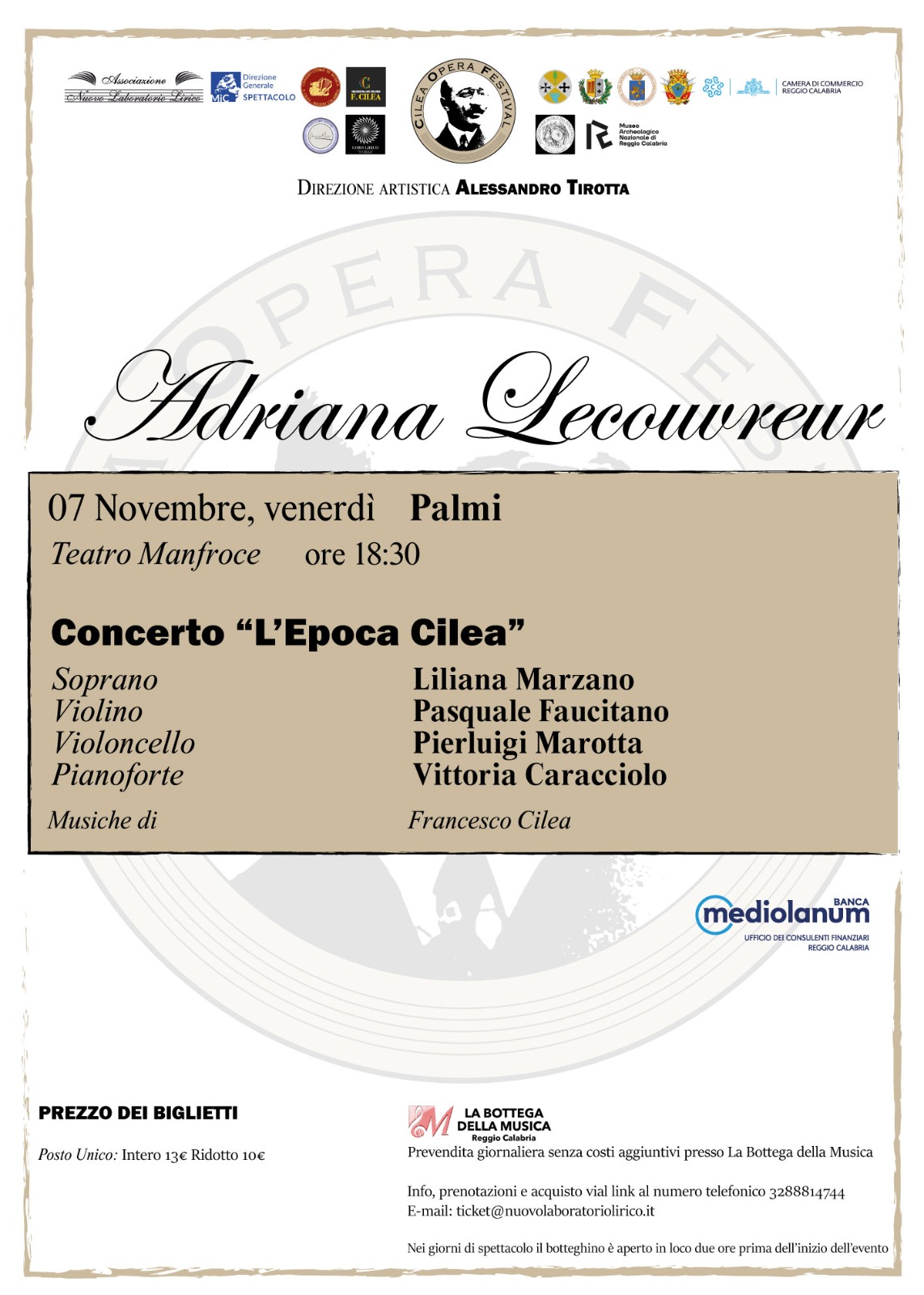 Concerto L'epoca Cilea