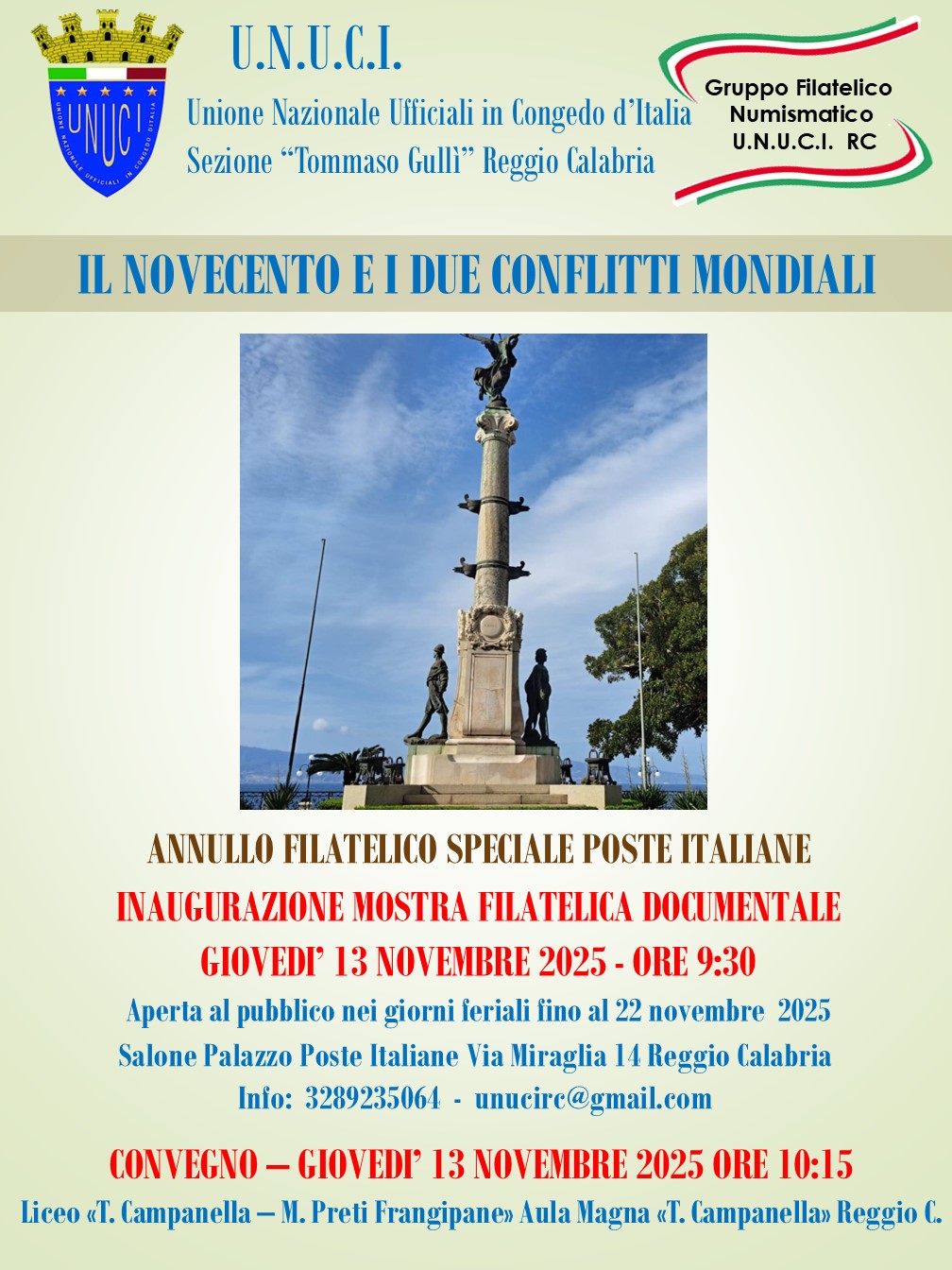 Il Novecento e i due conflitti Mondiali locandina