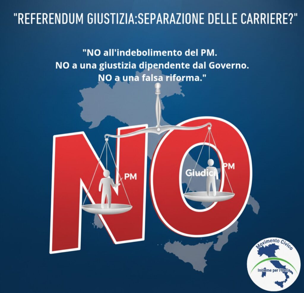 Insieme per l'Italia no referendum giustizia