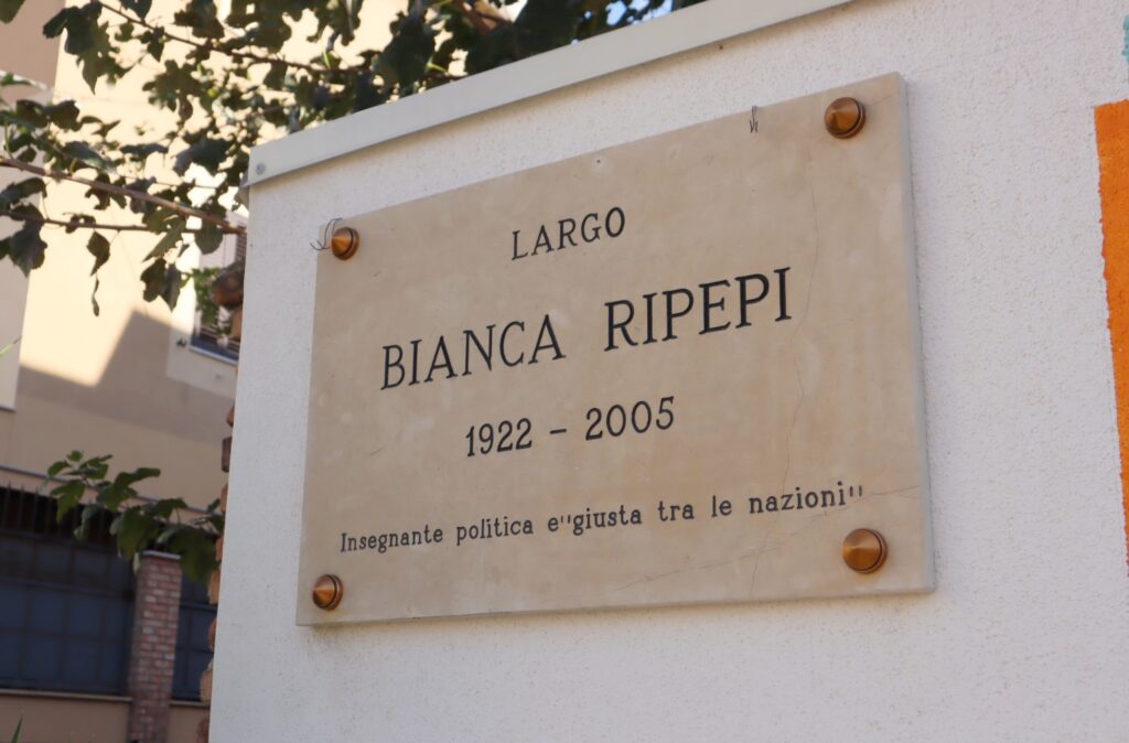 Intitolazione Largo Bianca Ripepi Reggio Calabria