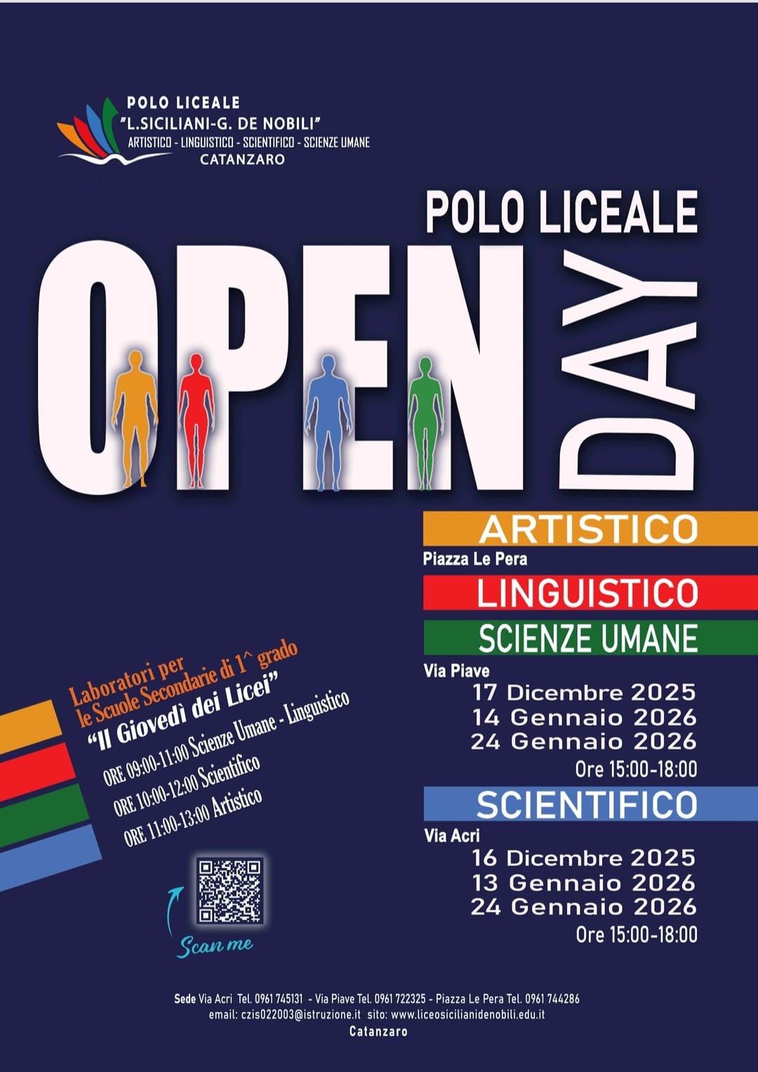 Locandina Open day Siciliani-De Nobili
