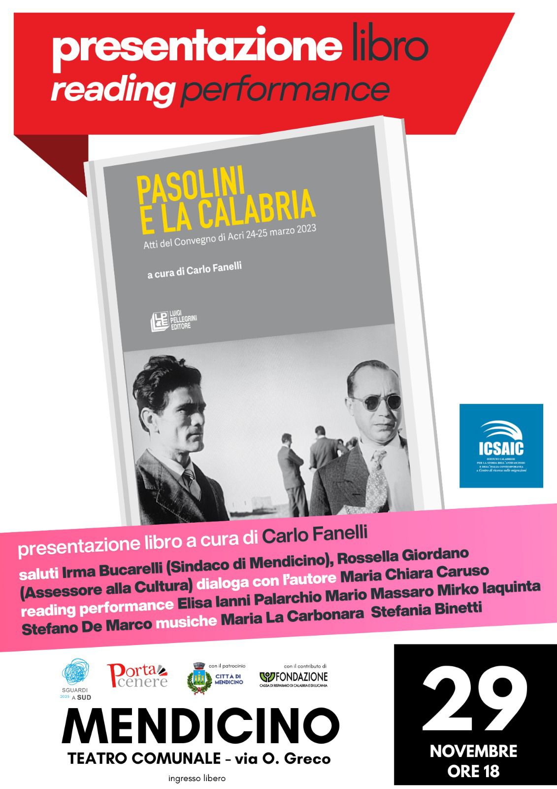 Locandina Pasolini e la Calabria