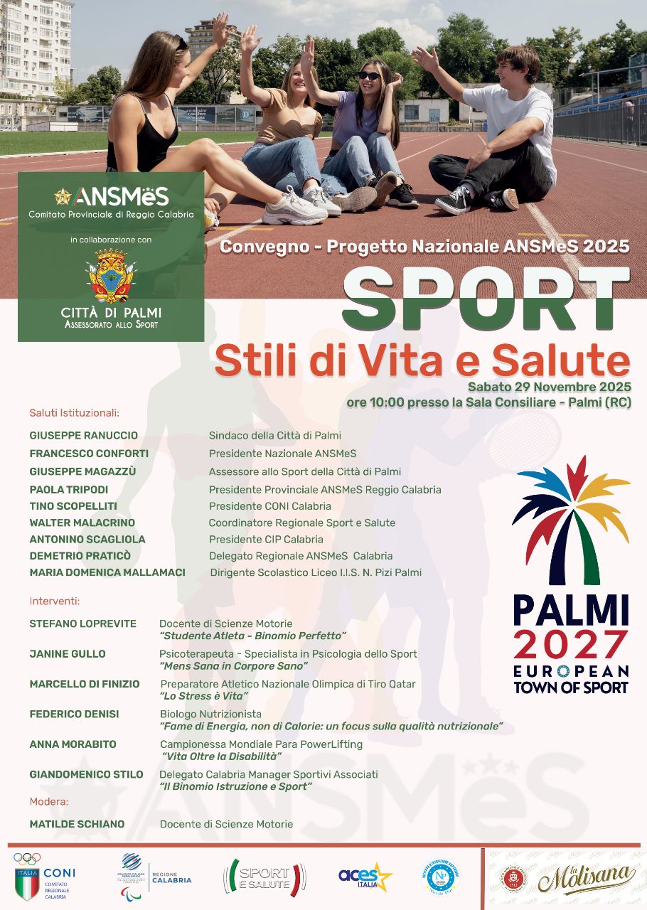 Locandina sport stili di vita e salute