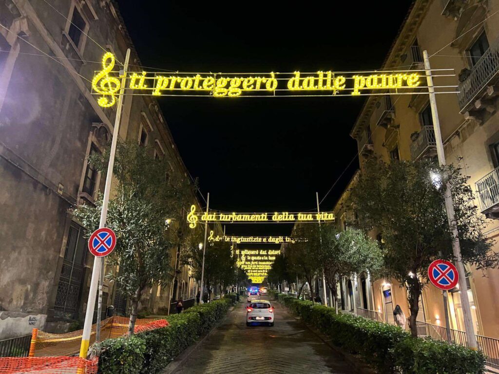 Luminaria Natale Catania