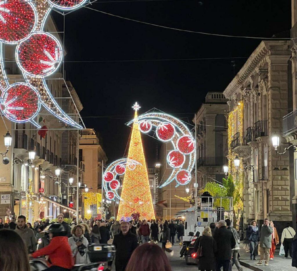 Luminaria Natale Catania