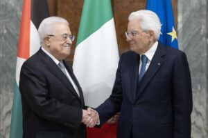 Mahmoud Abbas e Sergio Mattarella