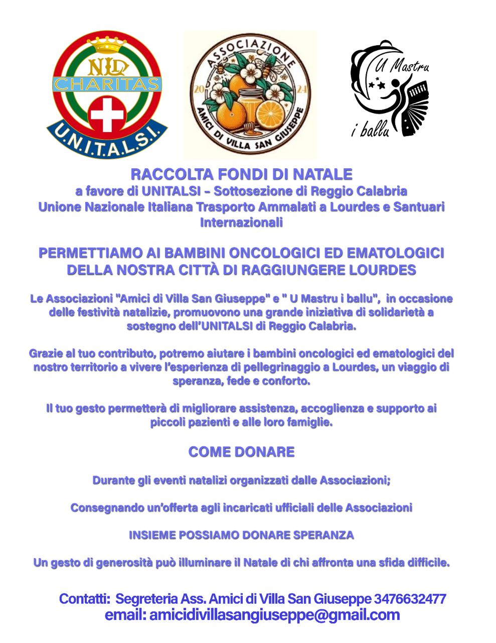 Raccolta fondi Natale