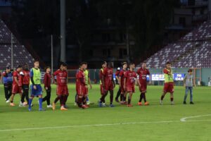 Reggina sconsolata dopo la sconfitta al Granillo contro l'Igea Virtus