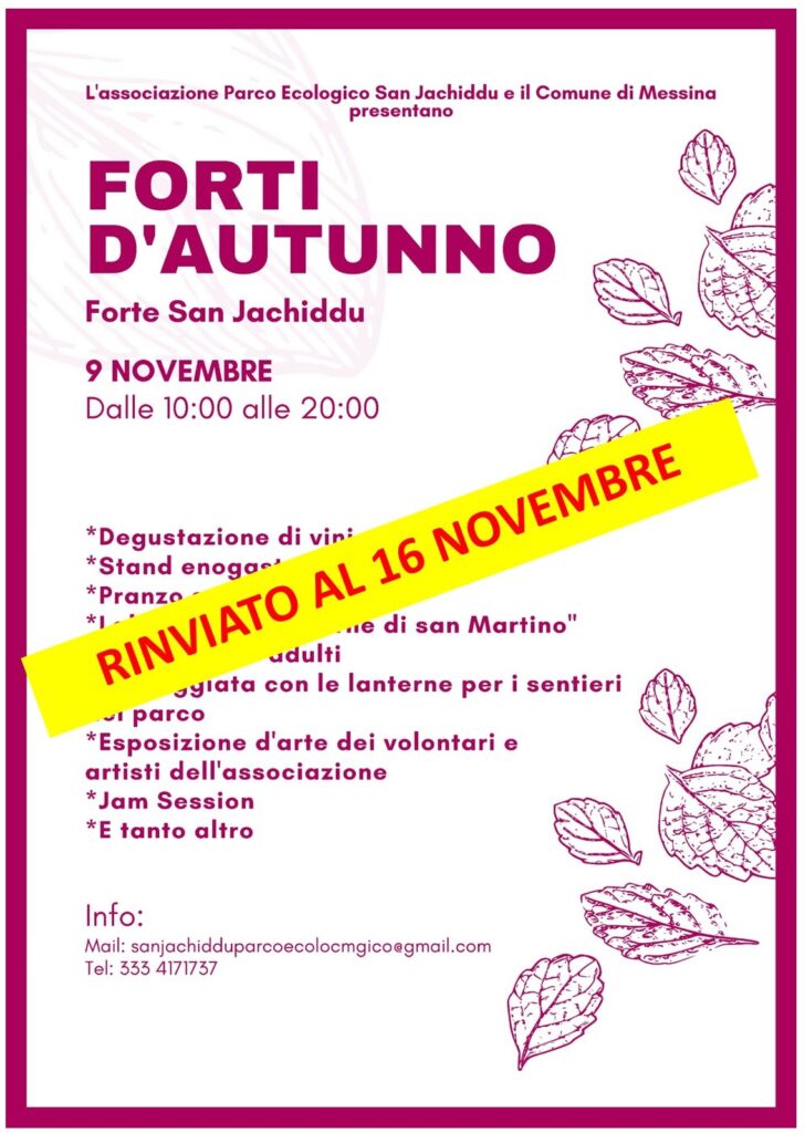 Rinvio iniziativa Forti