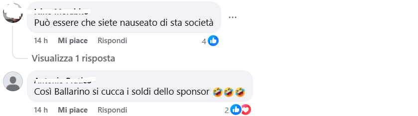 Screen con il cuore del padre di Lagronigro a commento pezzo Montalto (1)