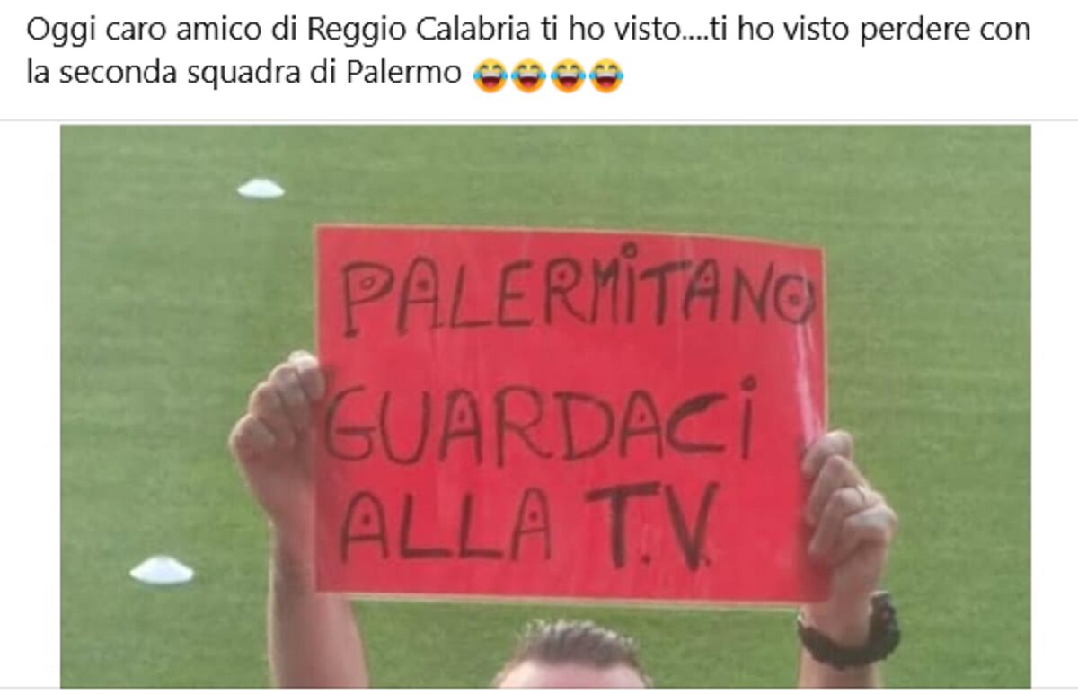 Sfottò alla Reggina