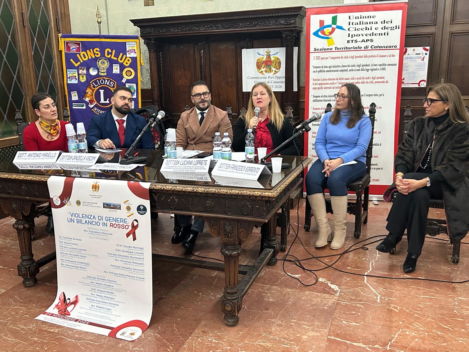 Violenza di genere un bilancio in Rosso