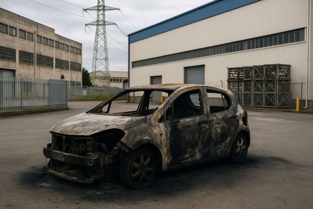 auto bruciata