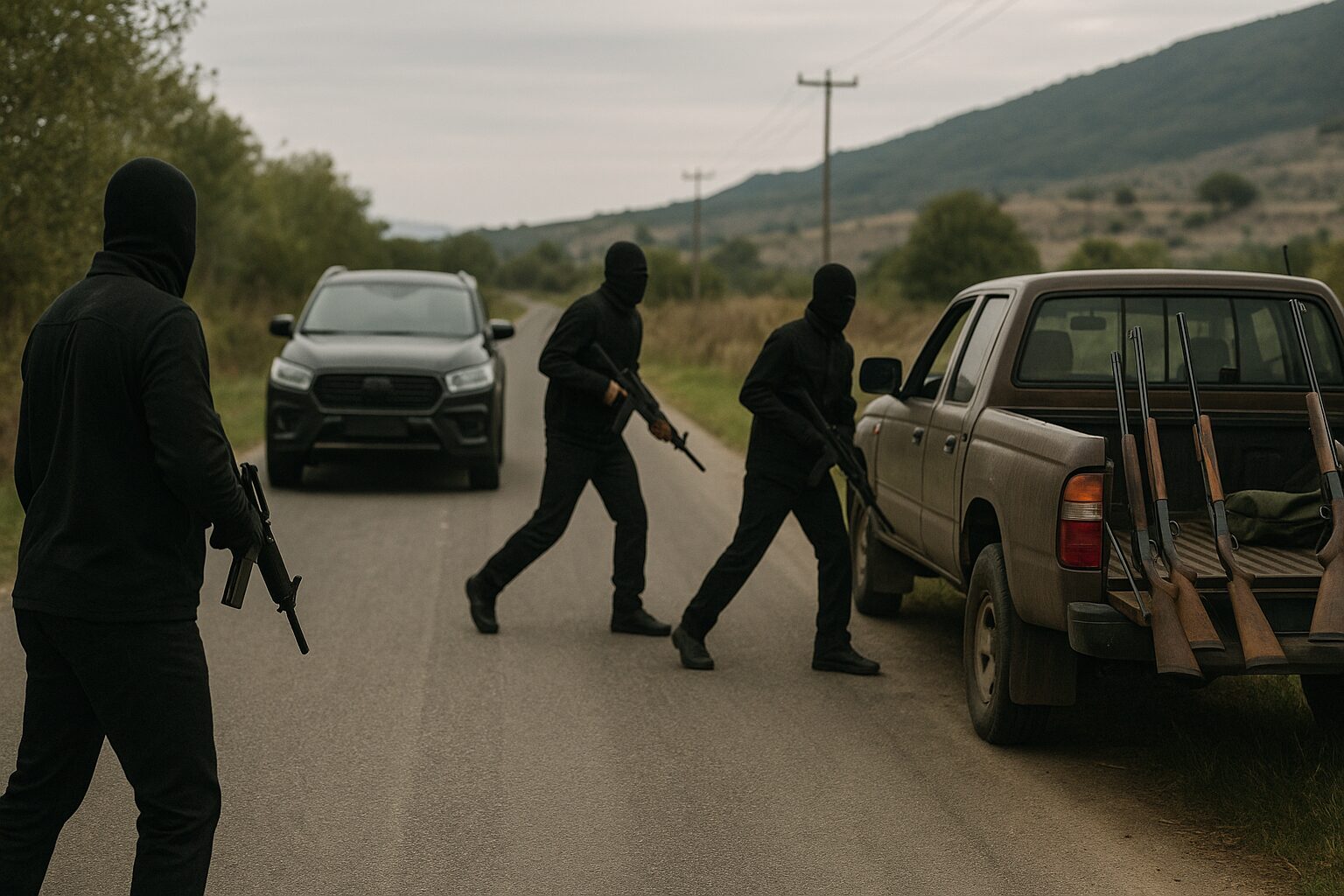 banda che rapina cacciatori