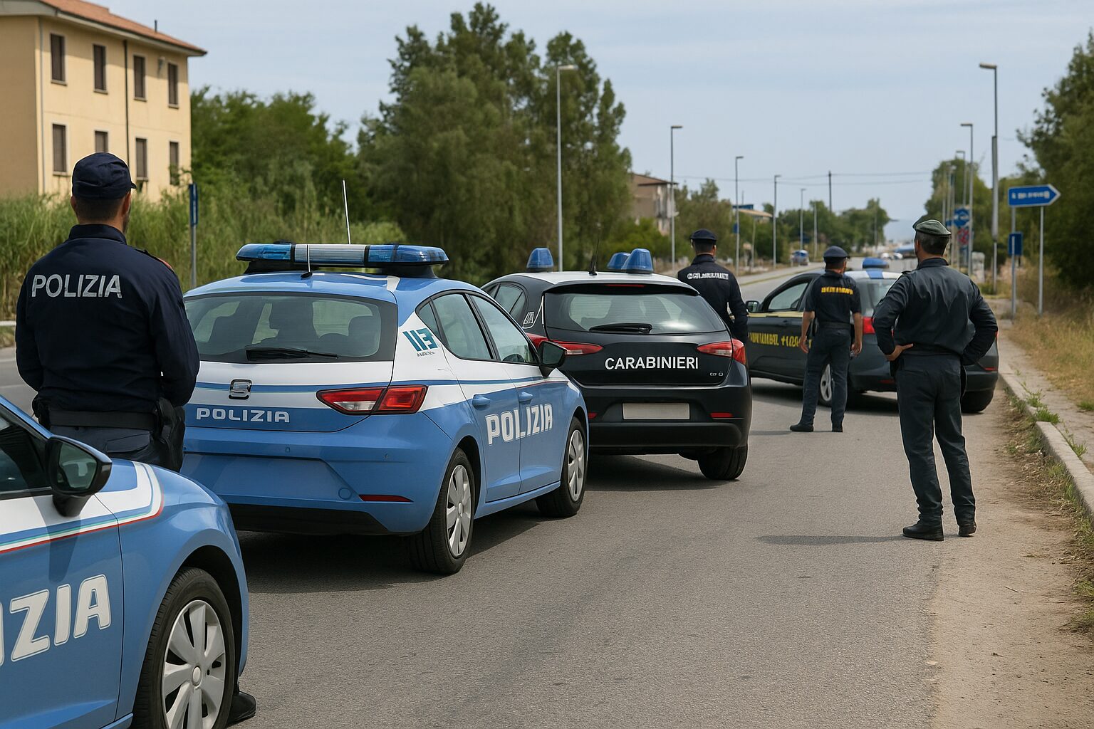 controlli polizia, carabinieri e gdf