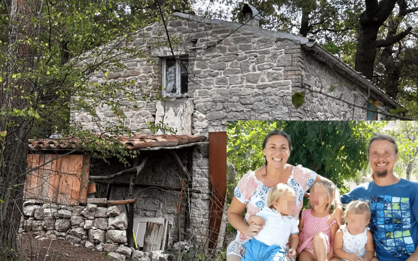 famiglia nel bosco