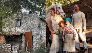 famiglia nel bosco