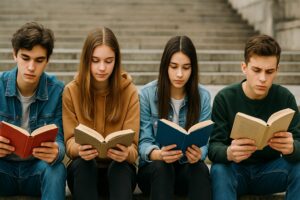 giovani che leggono