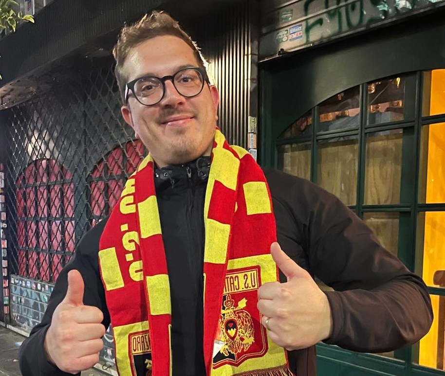 il neo-tifoso del Catanzaro calcio - Giuseppe Ingratta ingegnere molisano