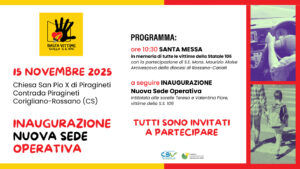 inaugurazione basta vittime 106