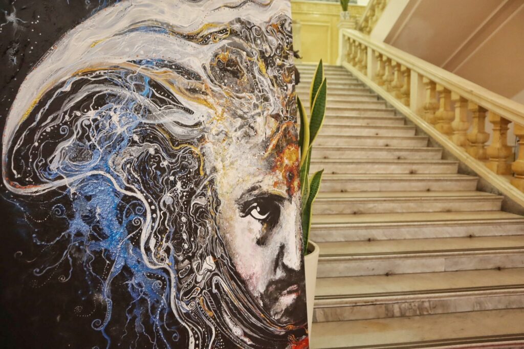 inaugurazione mostra d'arte dedicata a Gianni Versace